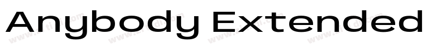 Anybody Extended Bol字体转换